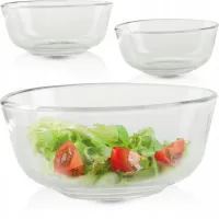 SZKLANA SALATERKA 11,5CM OKRĄGŁA DO SURÓWEK PRZEKĄSEK SAŁATEK MISKA MAŁA