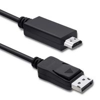2X Kabel Qoltec DisplayPort v1.2 HDMI 5K 240Hz 3m Audio Video