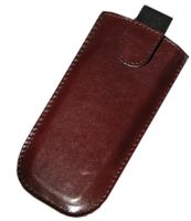 GSM0168 POKROWIEC SKÓRZANY UNIWERSALNY BRĄZOWY ROZMIAR NOKIA E52