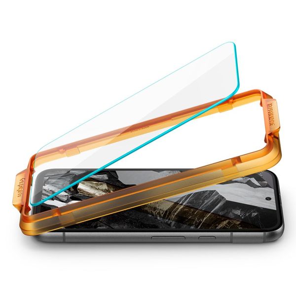 szkło hartowane spigen alm glas.tr 2-pack google pixel 8a clear zdjęcie 4