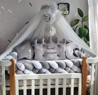 OCHRANIACZ WARKOCZ do łóżeczka OTULACZ XL 360cm +Mocowanie+torba DO PRANIA