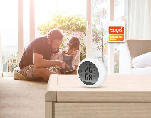 Czujnik Temperatury i Wilgotności ZigBee TUYA LCD Smart Life Dom na Arena.pl