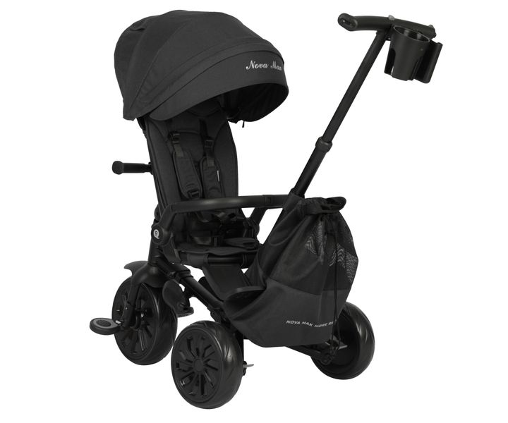 MILLY MALLY 6307 Qplay Rowerek Trójkołowy Nova Max Black zdjęcie 2