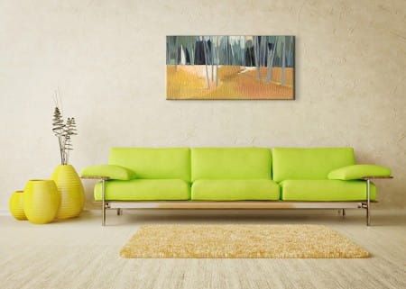 Golden Woods - Obraz na płótnie 100x50 cm na Arena.pl