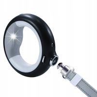 Mocna świecąca automatyczna smycz 3w1 latarka LED dyspenser do torebek