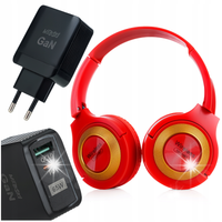 BEZPRZEWODOWE SŁUCHAWKI NAUSZNE BLUETOOTH STEREO + UNIWERSALNA ŁADOWARKA