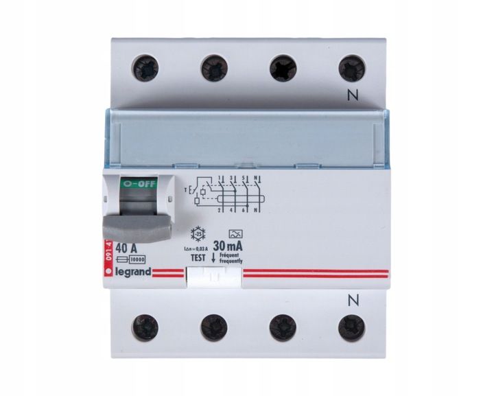 Legrand 411765 TX3 FI switch 40A 4-pin 30mA Ty zdjęcie 2