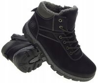 ZIMOWE BUTY TREKKINGOWE MĘSKIE OUTDOOR SOLIDNE OCIEPLANE TRAPERY