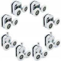 Komplet 8szt rolek do kabin prysznicowych 25mm