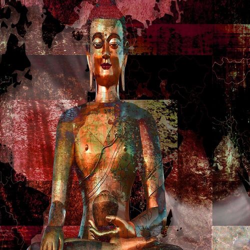 Obraz na płótnie - Canvas, Budda abstrakcyjny 90x60 na Arena.pl