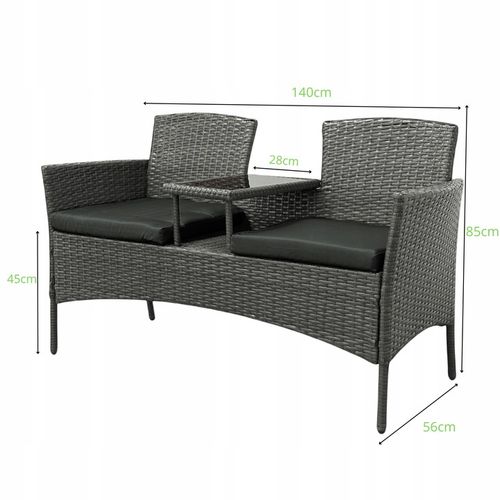 ZESTAW MEBLI OGRODOWYCH NM-03 MTG MEBLE OGRODOWE TECHNORATTAN BRAZ na Arena.pl