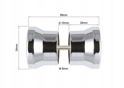 Klamka Uchwyt Gałka do kabiny prysznicowej SOLIDNA METALOWA RADAWAY Eos na Arena.pl