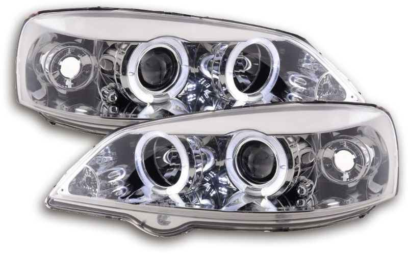 Reflektory Lampy OPEL ASTRA G II 2 SOCZEWKA CHROM zdjęcie 1