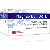 Magneo B6 Forte Cytrynian Magnezu wysoko przyswajalny + Wit B6 60tabletek