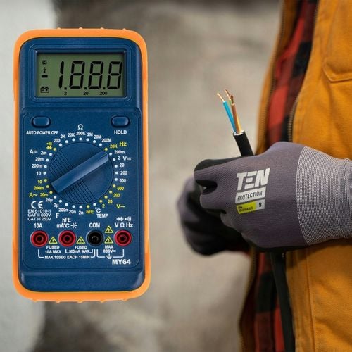 MULTIMETR MIERNIK CYFROWY PRĄDU LCD TEMPERATURY UNIWERSALNY TESTER na Arena.pl