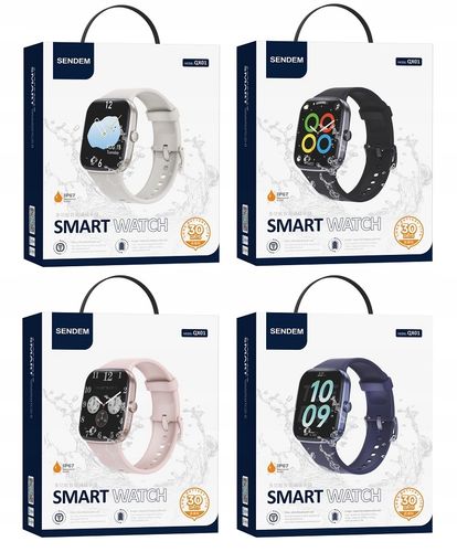 Smartwatch SENDEM QX01 WHITE biały na Arena.pl