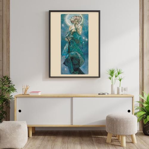 Alfons Mucha Księżyc - Secesja - plakat 61x91,5 cm na Arena.pl
