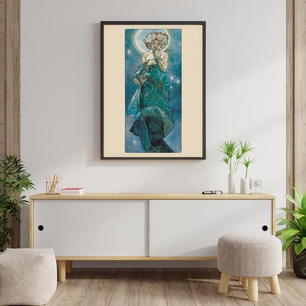 Alfons Mucha Księżyc - Secesja - plakat 61x91,5 cm zdjęcie 2