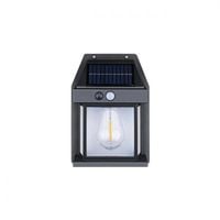 LAMPA LED SOLARNA CZUJNIK RUCHU ZMIERZCHU 3000K IP44 CZARNA