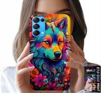 ETUI DO OPPO FIND X3 LITE - KOLOROWE WZORY, WILK WATAHA SWORA CASE