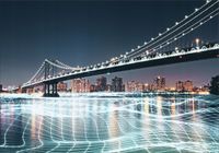 FOTOTAPETA FLIZ Miasto Most New York 3D 400x280