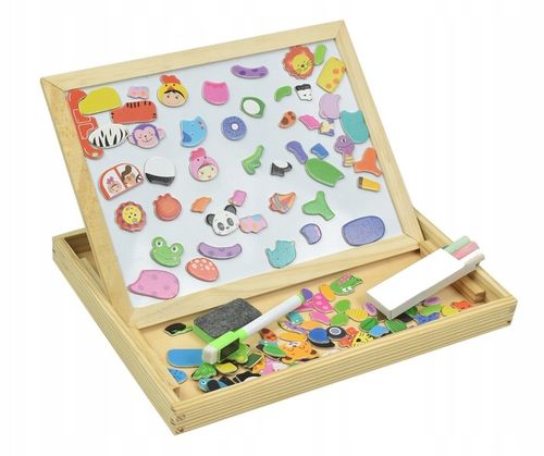 EDUKACYJNA DUŻA TABLICA MAGNETYCZNA KREDOWA na Arena.pl