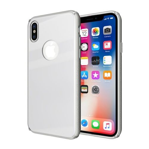 TEMPERED GLASS CASE IPHONE X / IPHONE XS BIAŁY na Arena.pl