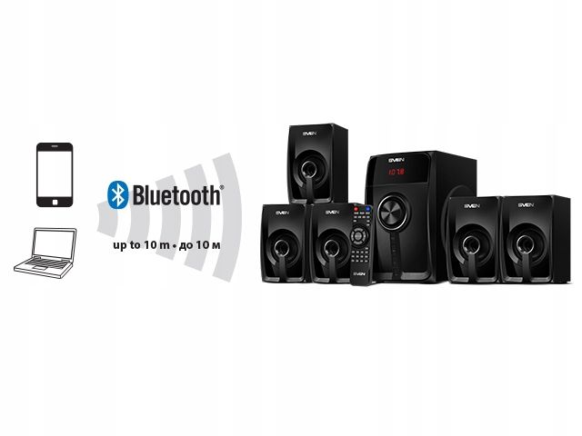 SVEN HT-202 głośniki komputerowe, do telewizora, 5.1, radio FM, bluetooth zdjęcie 3