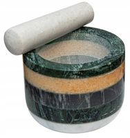 Moździerz kuchenny Granitowy tłuczkiem do ziół solidna jakość duży i trwały