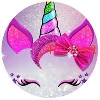 Opłatek na tort Urodziny Jednorożec Konik Pegaz Koń Kuc Tekst Gratis