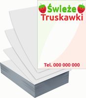 Ulotki A4 reklamowe firmowe 100szt projekt w cenie ŚWIEŻE TRUSKAWKI