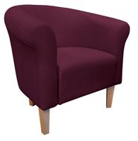 Fotel Milo Mikrofaza 11 fioletowy nogi 20 buk