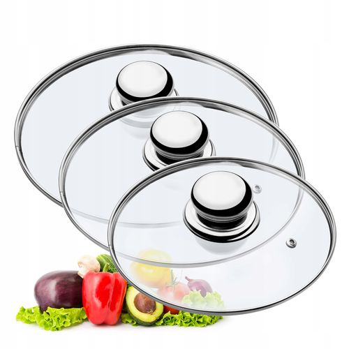 KADAX Pokrywka Szklana Pokrywa Zestaw 16/18/20cm na Arena.pl