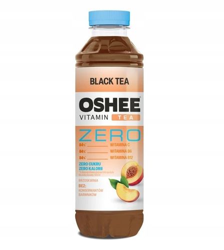 Oshee Black Tea Zero brzoskwiniowy 555 ml 6 sztuk na Arena.pl