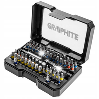 GRAPHITE ZESTAW BITÓW W KASECIE BITY KOŃCÓWKI WKRĘTAKOWE 60szt. 56H600