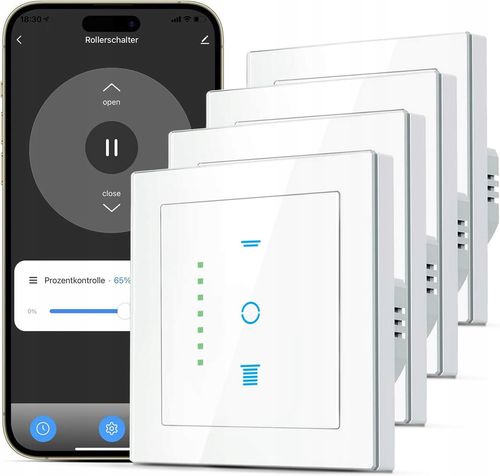 PRZEŁĄCZNIK ŚCIENNY DOTYKOWY DO ROLET CURRYSMARTER 6GEN TIMER APLIKACJA PRO na Arena.pl