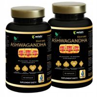 MOCNA ASHWAGANDHA 777 9% WITANOLIDÓW Żeń-Szeń Adaptogen Stres Pamięć 180 ka