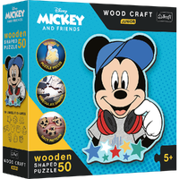 TREFL 20199 Puzzle drewniane 50 Disney W świecie Mickey