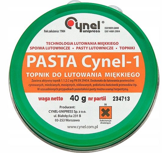 PASTA CYNEL-1 40GR - PASTA 2 zdjęcie 1
