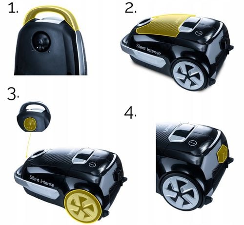 Odkurzacz workowy Cichy Yoer HEPA +6 szczotek INTELIGENTNY +PILOT na Arena.pl