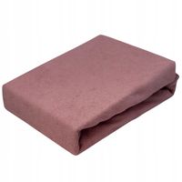 PRZEŚCIERADŁO Z GUMKĄ FROTTE NA FOTEL 70 x 190 cm PUDROWY BRUDNY RÓŻ