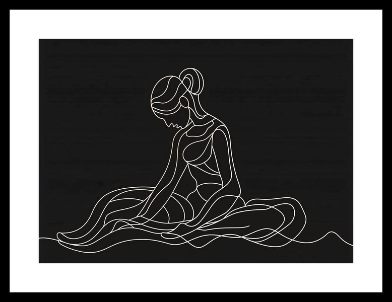 Plakat 35x25cm Pozycja Siedząca zdjęcie 3
