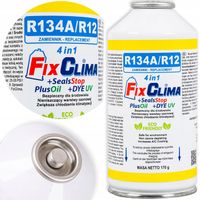 GAZ DO NAPEŁNIANIA KLIMATYZACJI AUT R134A CZYNNIK CHŁODNICZY 4W1 FIX KLIMY