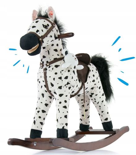 Koń Konik na biegunach Mustang Milly Mally Black Dot na Arena.pl