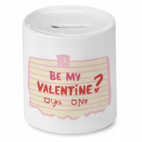 Skarbonka Prezent Walentynki Be My Valentine? Z Nadrukiem Ze Zdjęciem