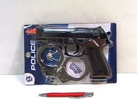 Pistolet z bateriami+kajdanki HSY-120 01237
