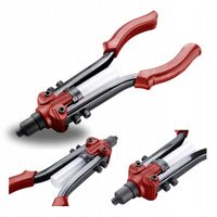 NITOWNICA DO NITÓW RĘCZNA STALOWYCH ALUMINIOWYCH INOX 2,4-6,4mm MOCNA 330mm