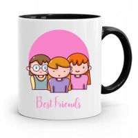 Kubek Czarny Dla Przyjaciela Best Friends Prezent Z Nadrukiem Ze Zdjęciem