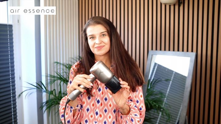 Inteligentna suszarka do włosów Air Essence MistralBlow iQ Ionic Gold&Grey zdjęcie 13