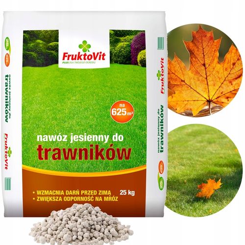 FRUKTOVIT JESIENNY NAWÓZ DO TRAWY TRAWNIKA FOSFOR POTAS DUŻY WOREK 25 na Arena.pl
